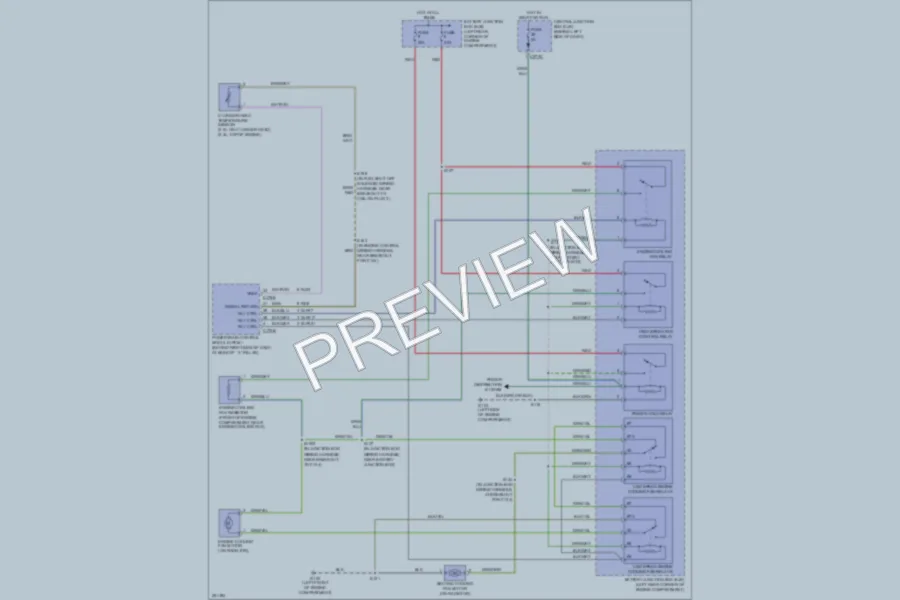 2007 Ford Focus Cooling Fan wiring diagram preview