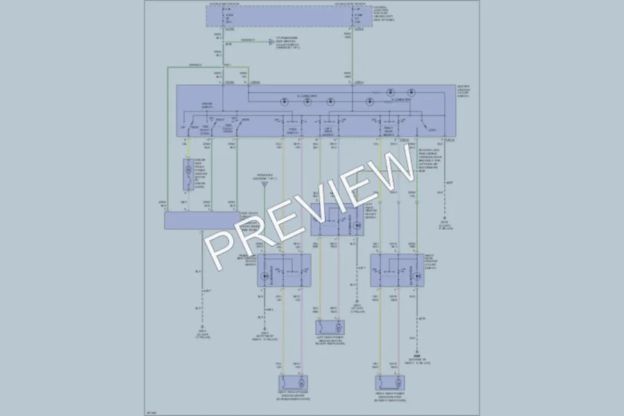 2007 Ford Focus Power Windows wiring diagram preview