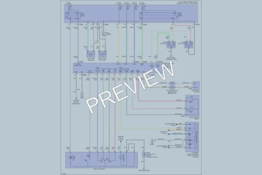 2007 Ford Freestar Headlights wiring diagram preview