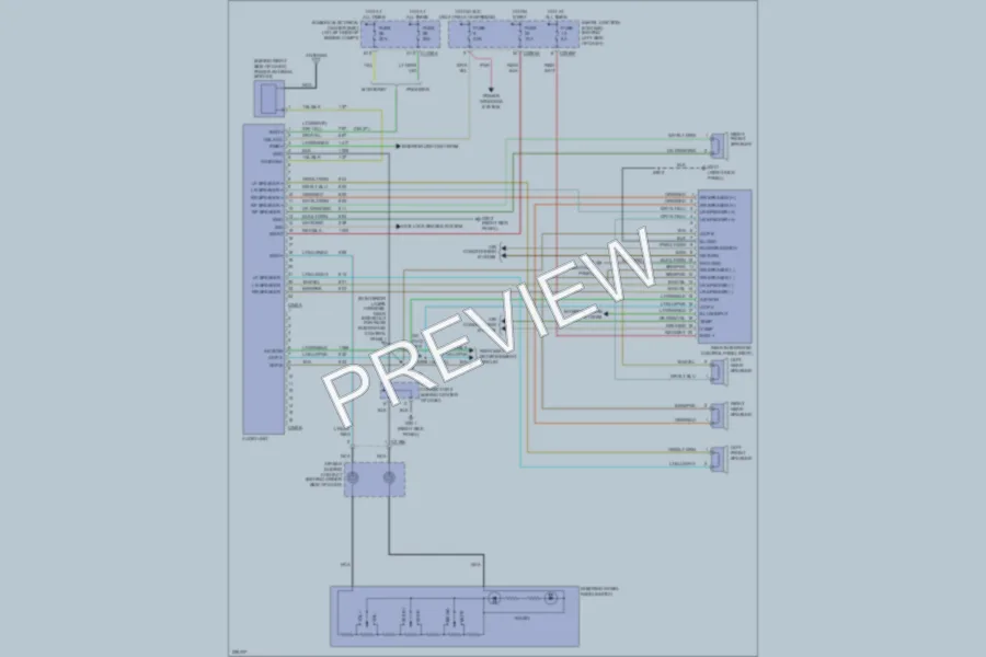 2007 Ford Freestar Radio wiring diagram preview