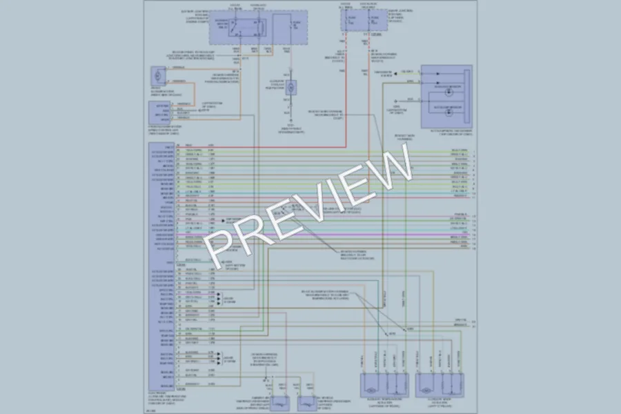 2007 Ford Freestyle Air Conditioning wiring diagram preview