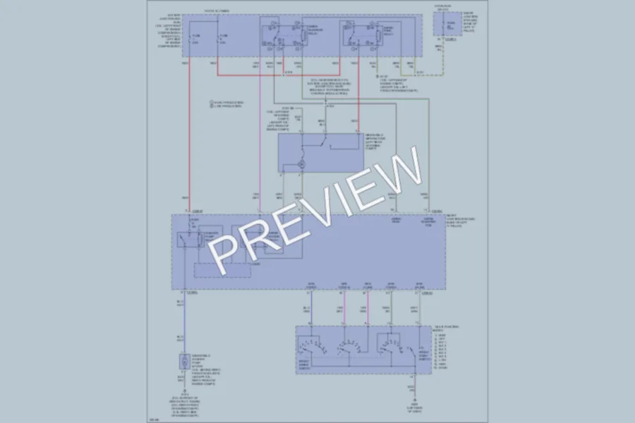 2007 Ford Fusion Wiper Washer wiring diagram preview