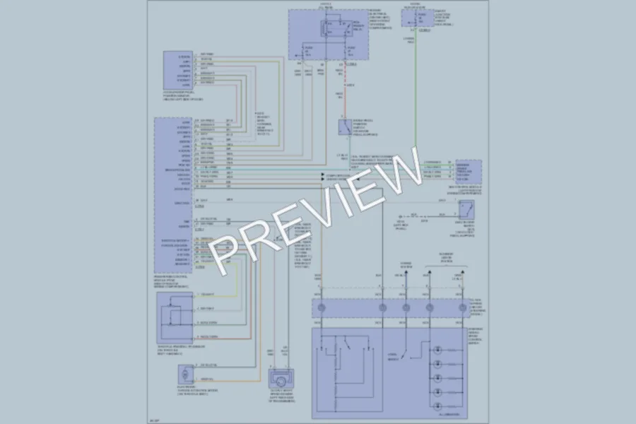 2007 Ford Mustang Cruise Control wiring diagram preview