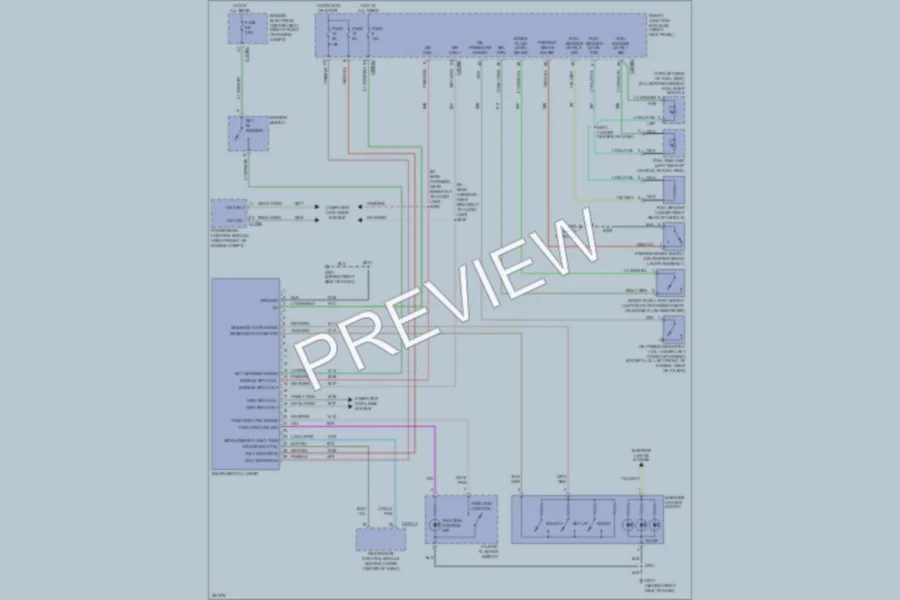 2007 Ford Mustang Instrument Cluster wiring diagram preview