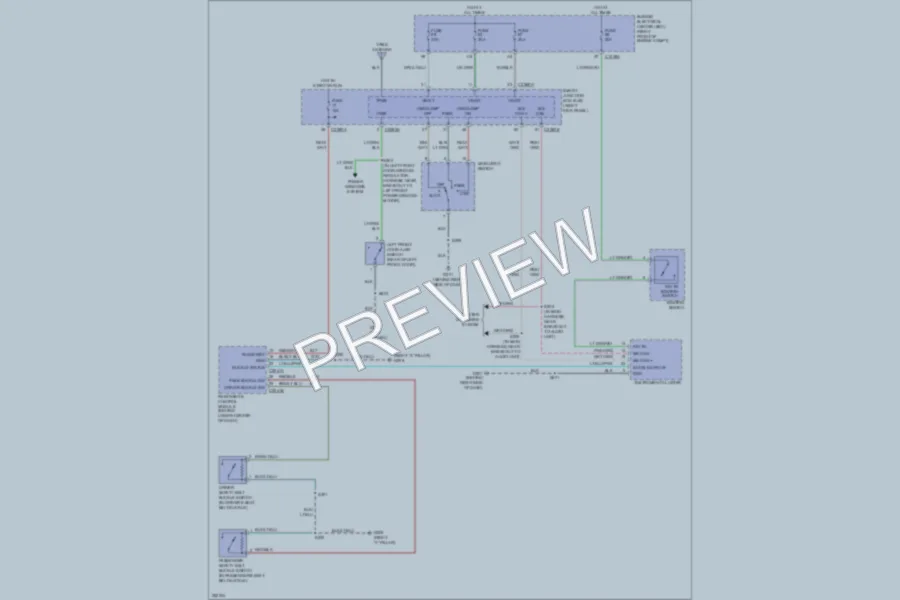 2007 Ford Mustang Warning Systems wiring diagram preview