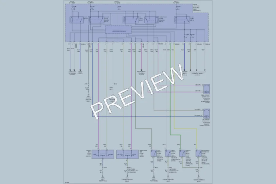 2007 Ford Ranger Power Door Locks wiring diagram preview
