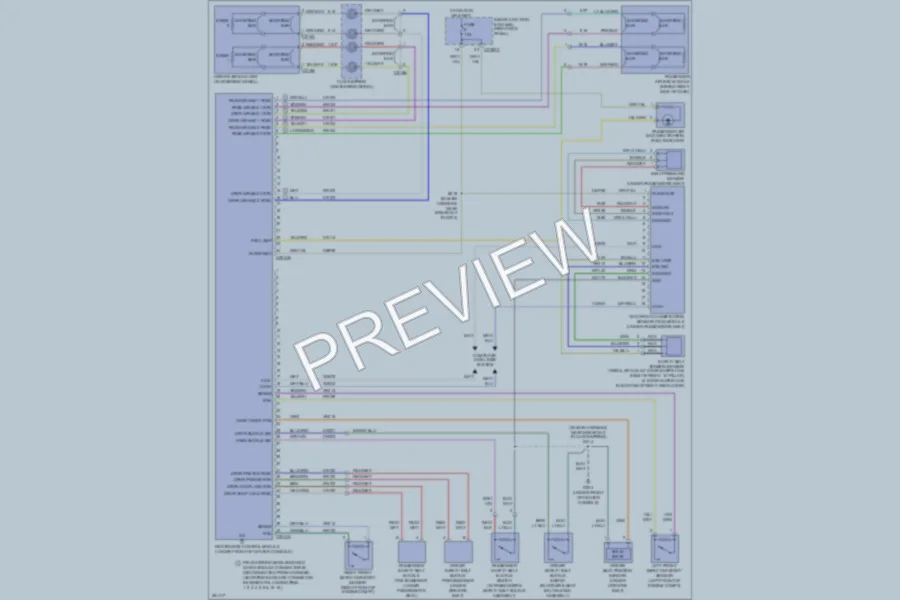 2007 Ford Ranger Supplemental Restraints wiring diagram preview