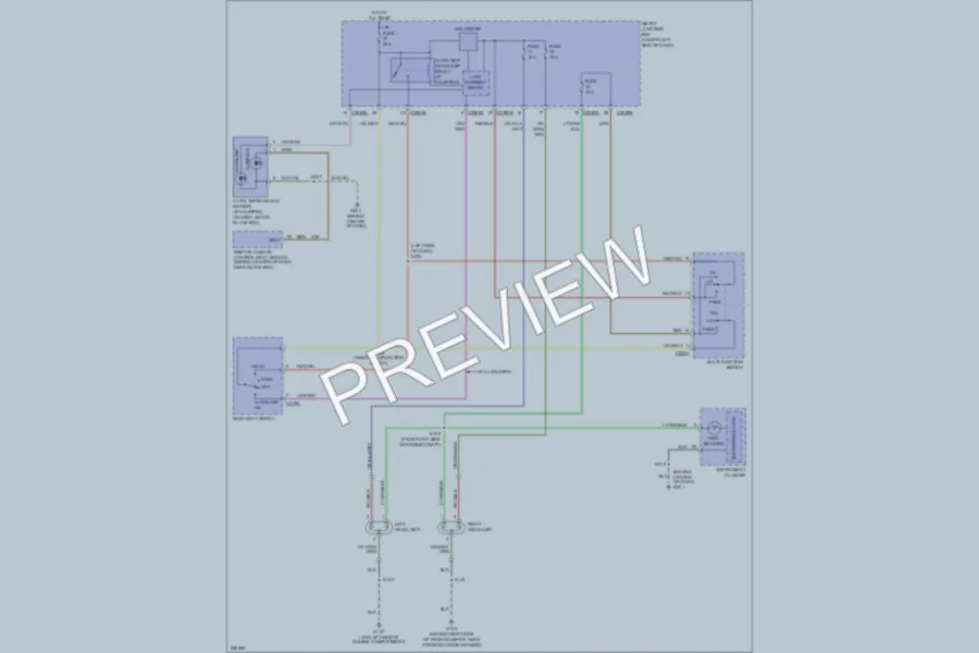 2007 Ford Taurus Headlights wiring diagram preview