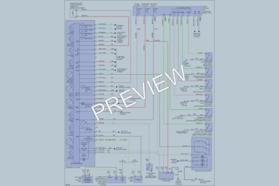 2007 Ford Taurus Instrument Cluster wiring diagram preview