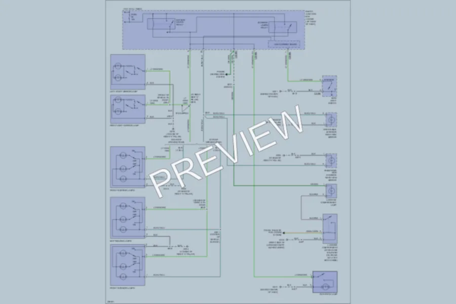 2007 Ford Taurus Interior Lights wiring diagram preview