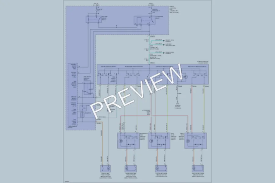 2007 Ford Taurus Power Windows wiring diagram preview