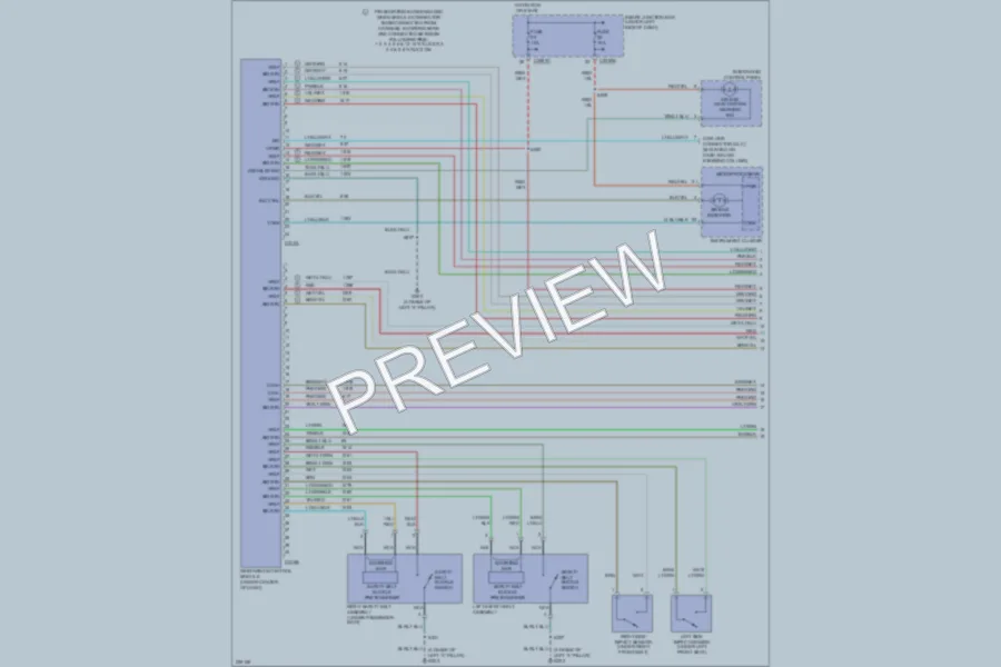 2007 Ford Taurus Supplemental Restraints wiring diagram preview