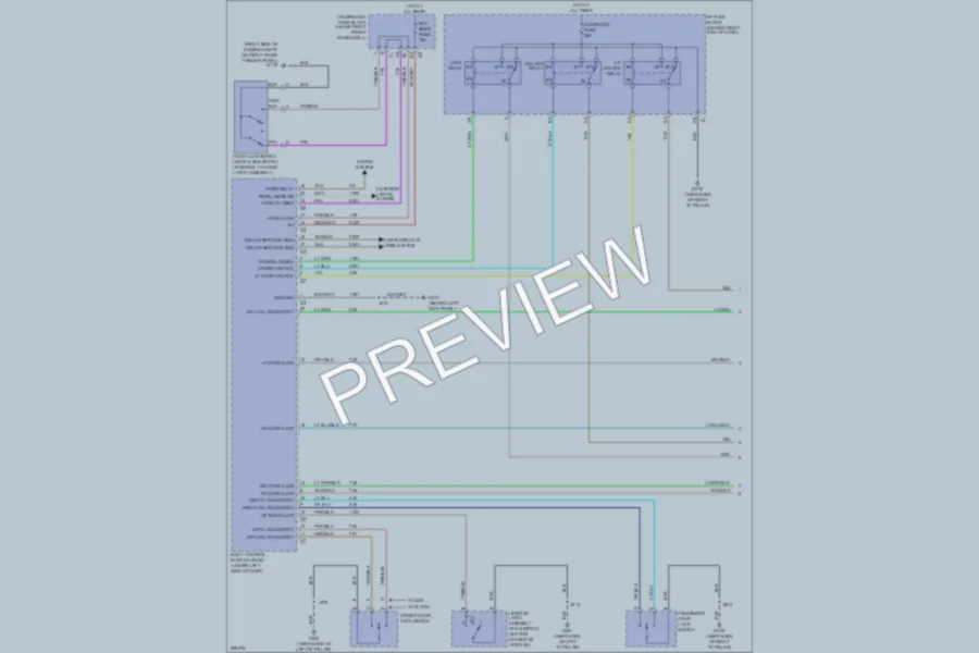 2007 GMC Acadia Power Door Locks wiring diagram preview
