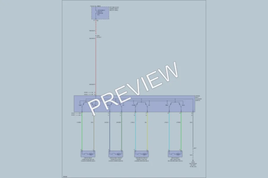 2007 GMC Acadia Power Seats wiring diagram preview