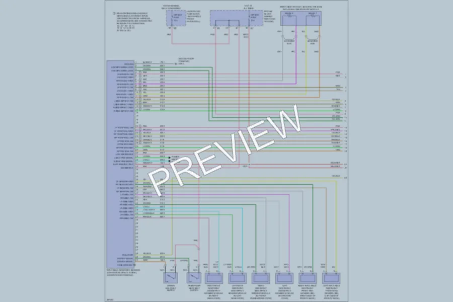 2007 GMC Acadia Supplemental Restraints wiring diagram preview