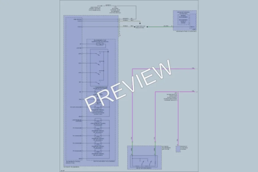 2007 GMC Acadia Transmission wiring diagram preview