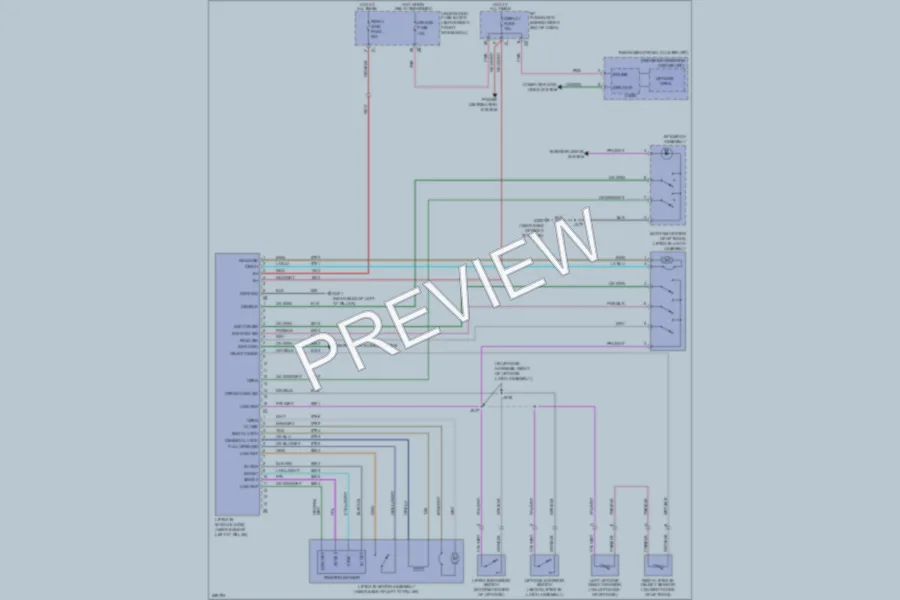2007 GMC Acadia Trunk Tailgate Fuel Door wiring diagram preview