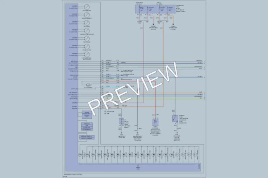 2007 GMC 2500 Hd Instrument Cluster wiring diagram preview
