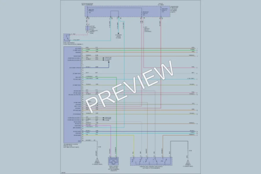 2007 GMC C2500YukonXL Transmission wiring diagram preview