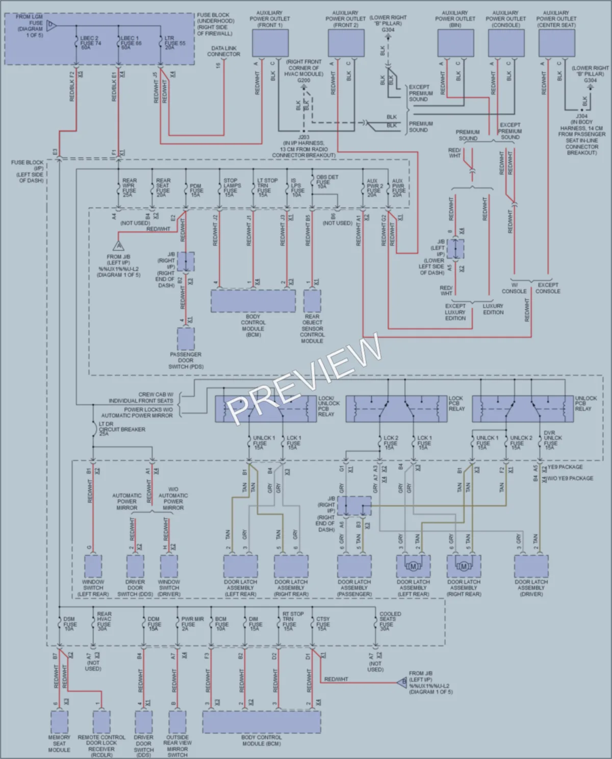 2007 GMC 1500 Power Distribution wiring diagram preview