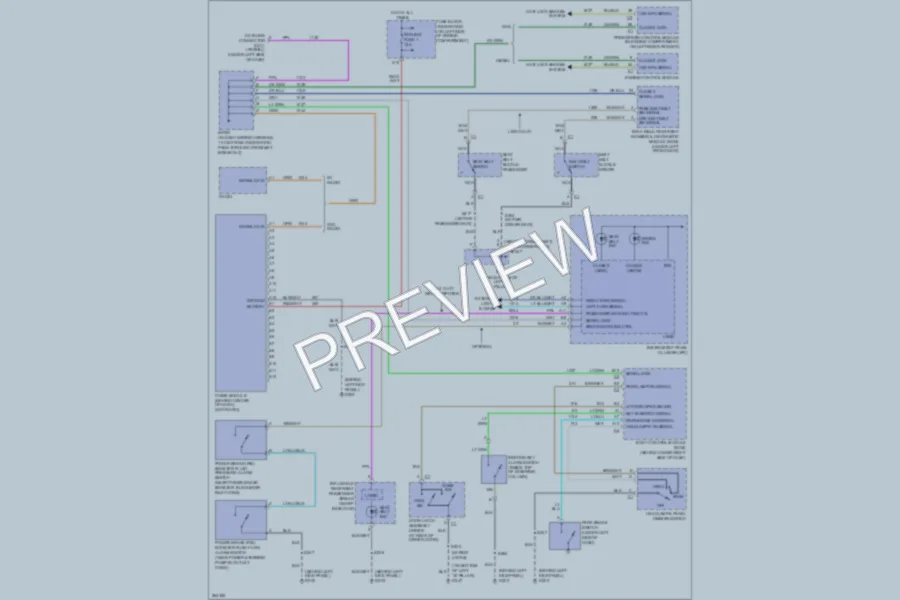 2007 GMC G3500 Warning Systems wiring diagram preview