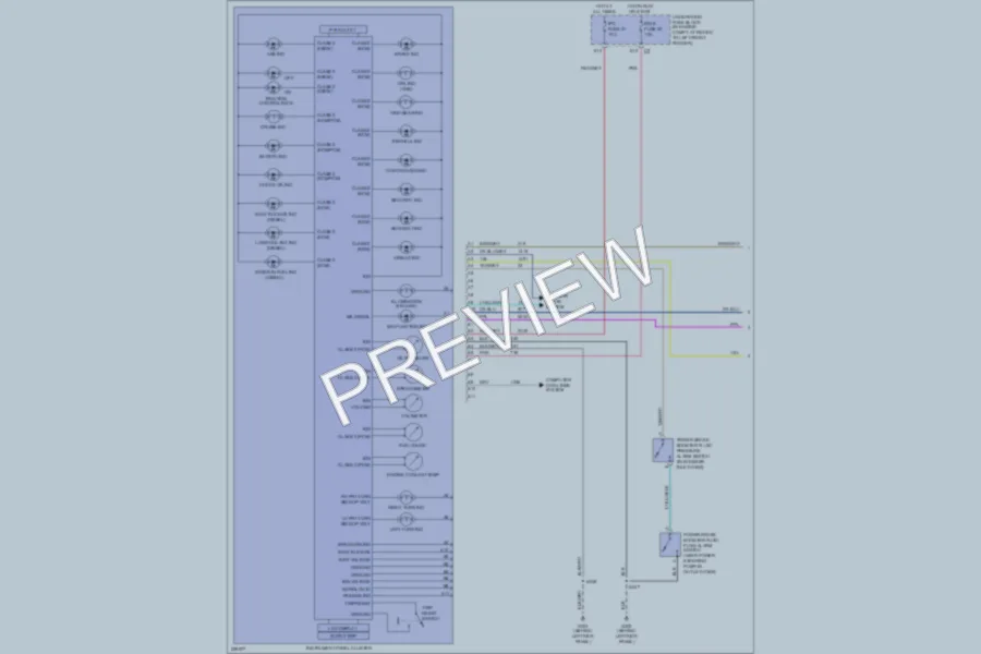 2007 GMC G3500 Instrument Cluster wiring diagram preview