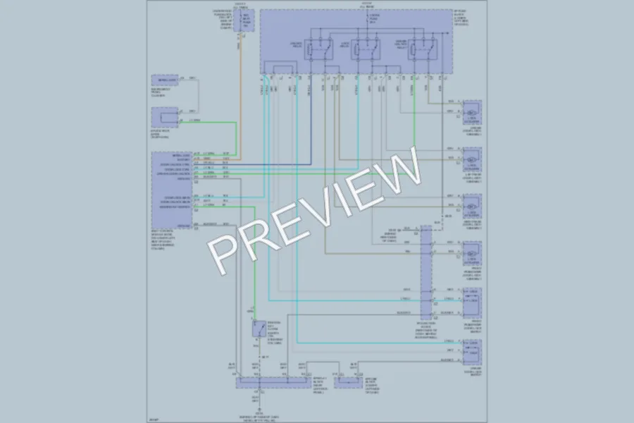 2007 GMC 2500 Hd Power Door Locks wiring diagram preview