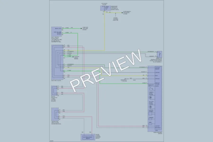 2007 GMC 1500 Power Mirrors wiring diagram preview