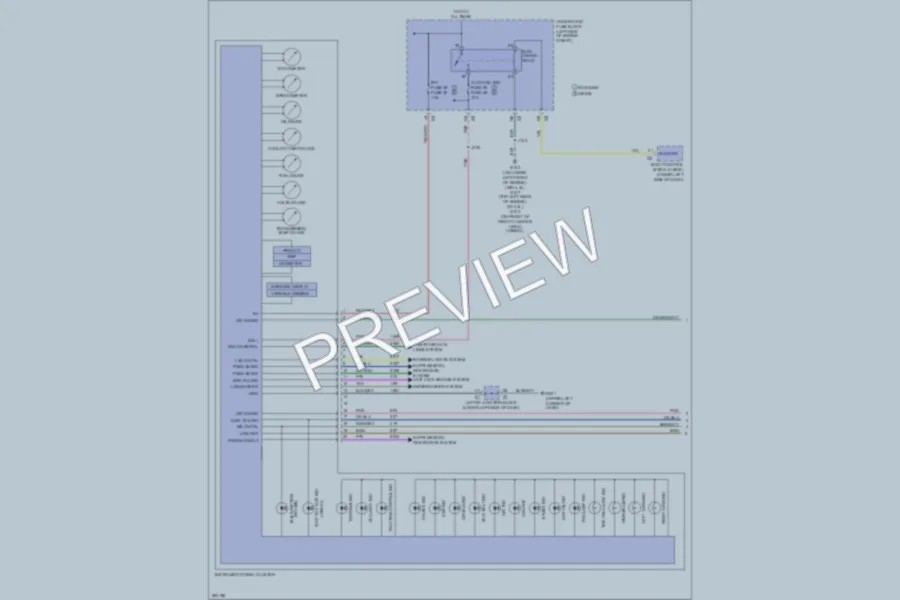 2007 GMC 1500 Instrument Cluster wiring diagram preview