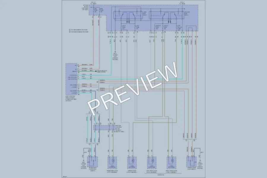 2007 GMC 1500 Power Door Locks wiring diagram preview
