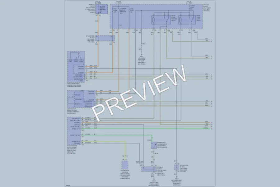 2007 HUMMER H2SUV Power Door Locks wiring diagram preview