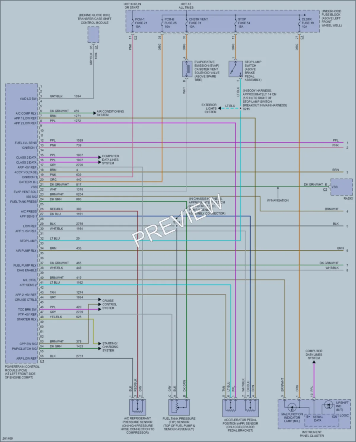 2007 HUMMER H3 Engine Performance wiring diagram preview