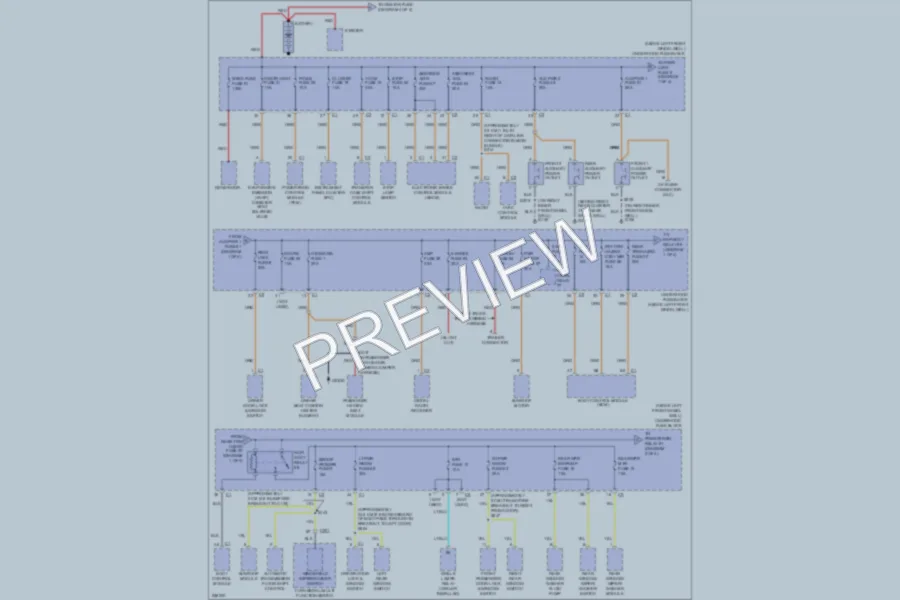 2007 HUMMER H3 Power Distribution wiring diagram preview