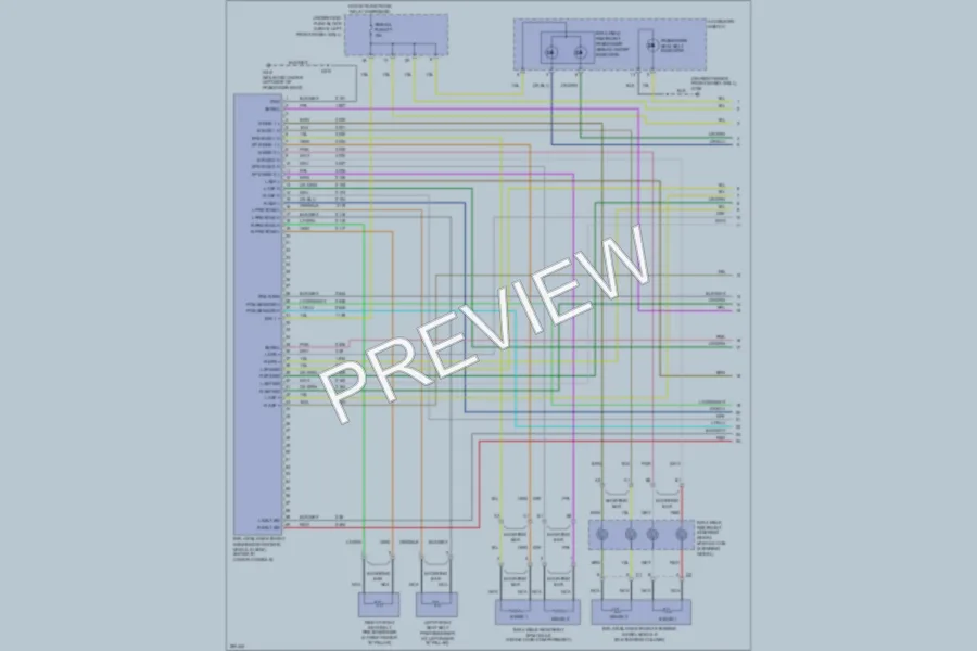 2007 HUMMER H3 Supplemental Restraints wiring diagram preview