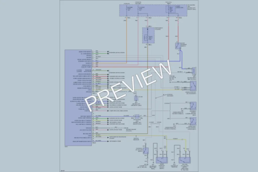 2007 Hyundai Accent Body Control Modules wiring diagram preview