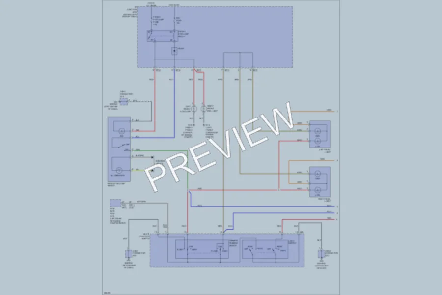 2007 Hyundai Accent Headlights wiring diagram preview