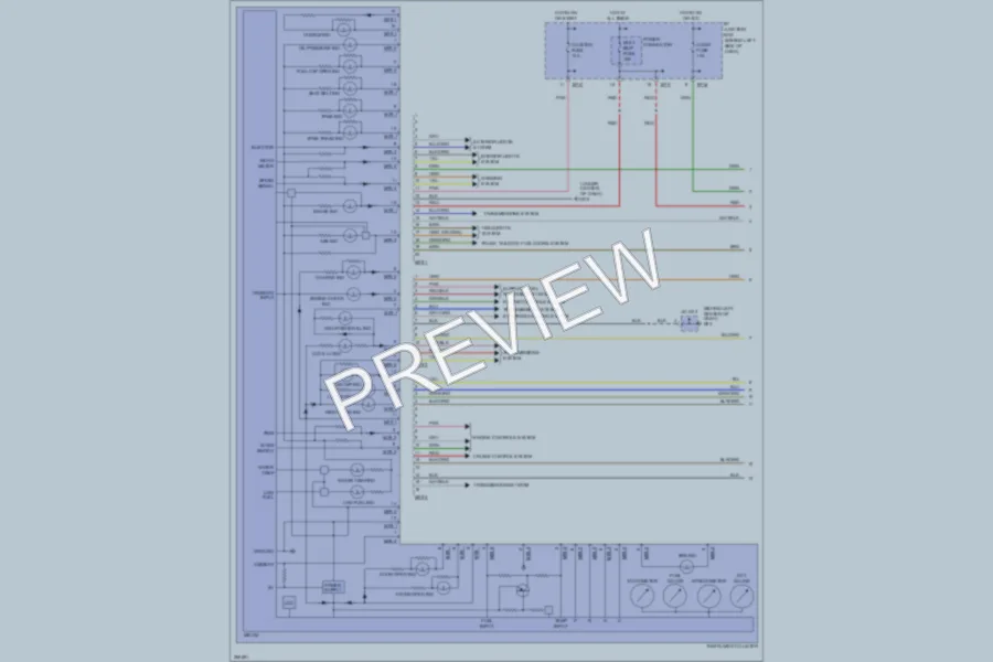 2007 Hyundai Accent Instrument Cluster wiring diagram preview