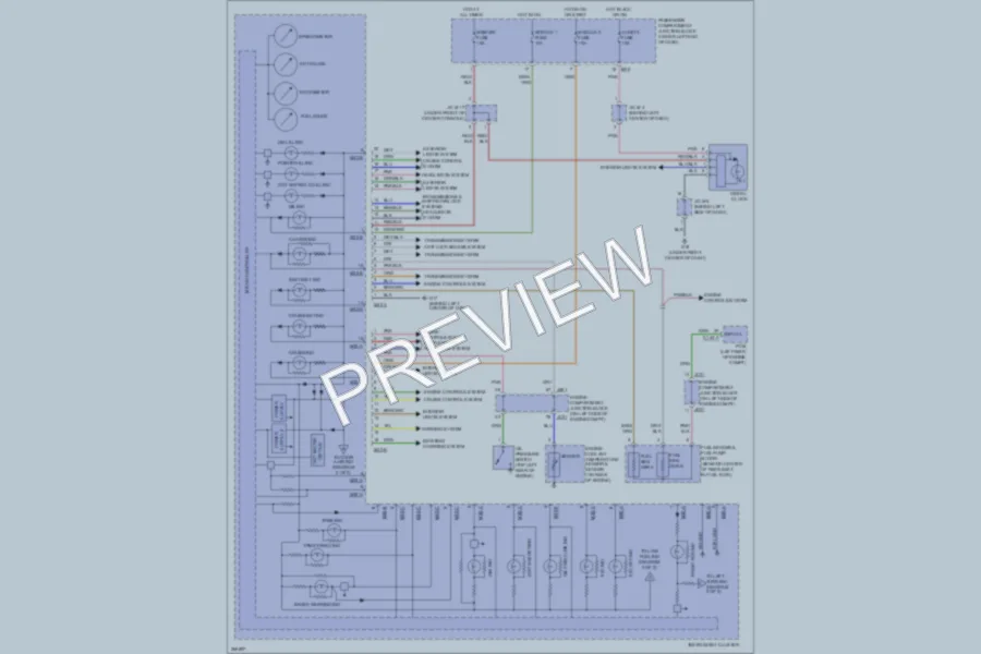 2007 Hyundai Azera Instrument Cluster wiring diagram preview