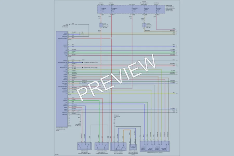 2007 Hyundai Azera Memory Systems wiring diagram preview