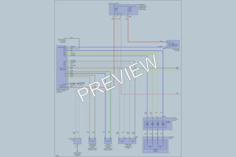 2007 Hyundai Azera Supplemental Restraints wiring diagram preview