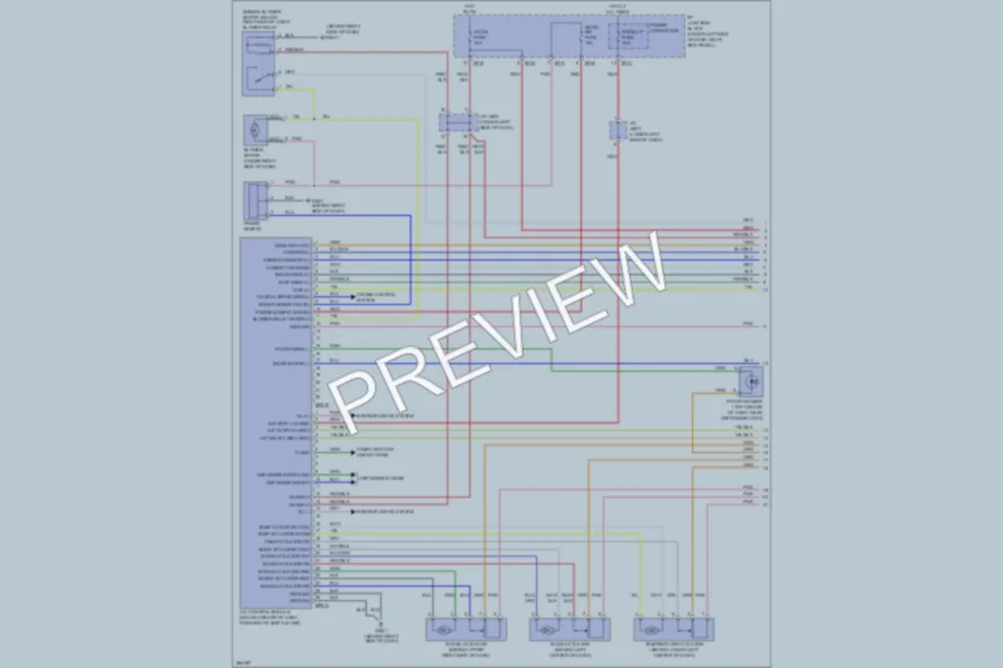2007 Hyundai Elantra Air Conditioning wiring diagram preview