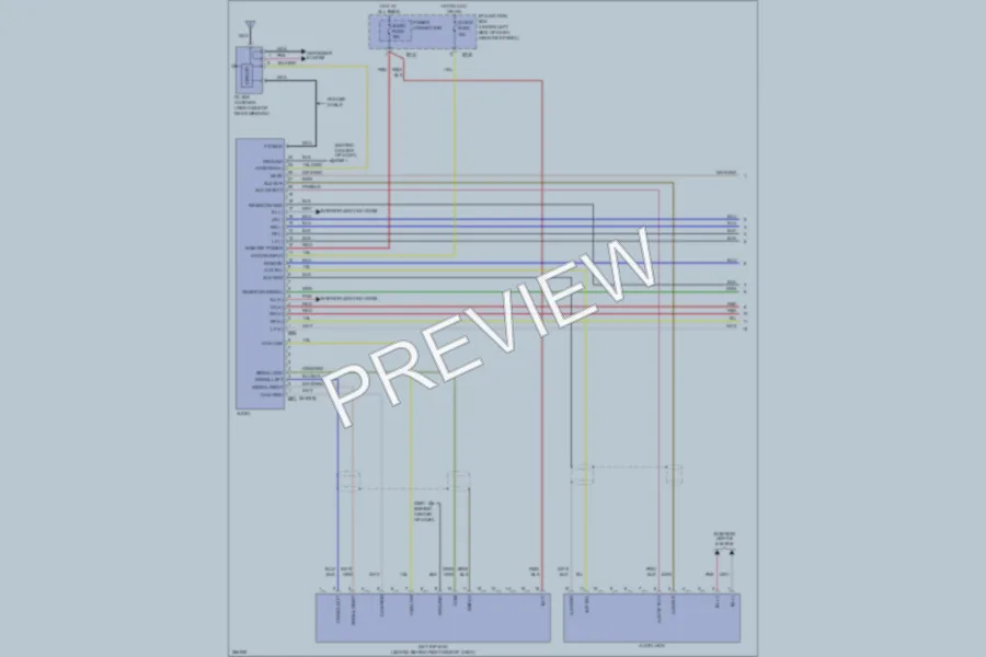 2007 Hyundai Elantra Radio wiring diagram preview