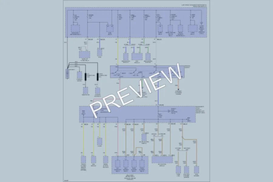 2007 Hyundai Entourage Power Distribution wiring diagram preview