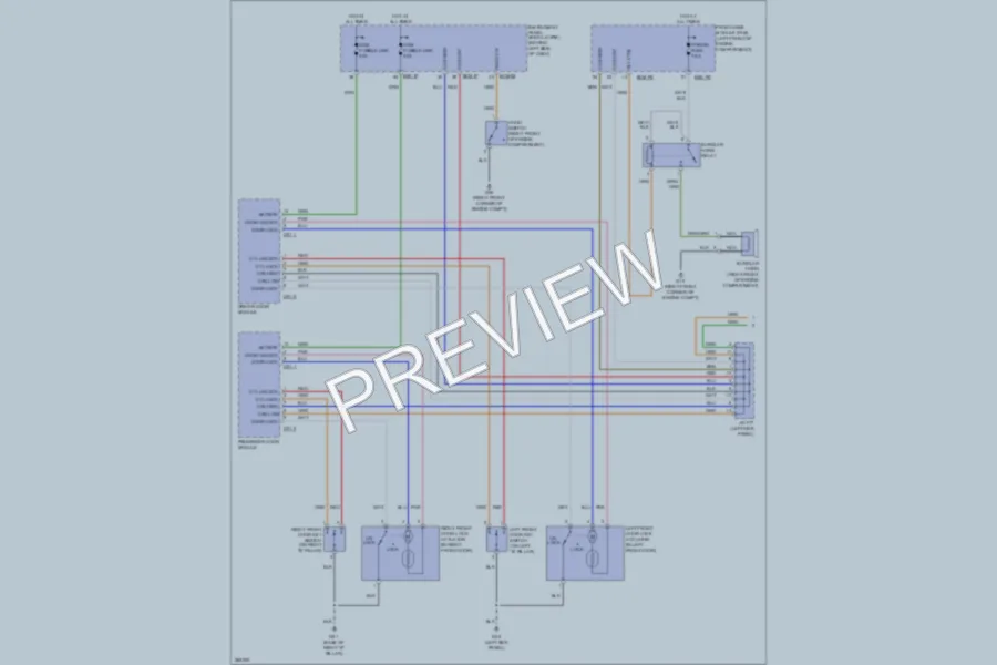 2007 Hyundai Entourage Power Door Locks wiring diagram preview