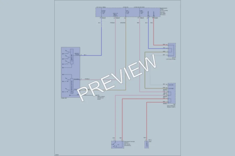 2007 Hyundai Entourage Power Mirrors wiring diagram preview