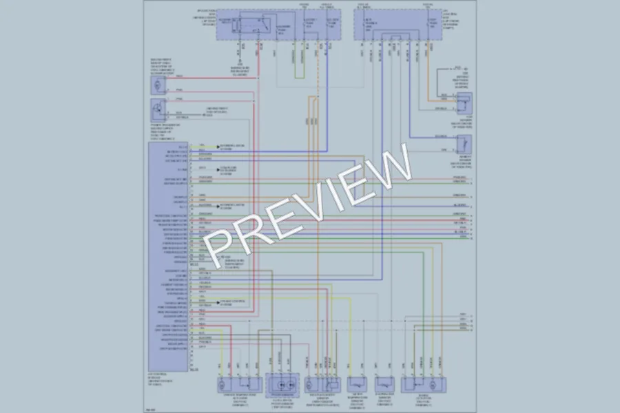 2007 Hyundai SantaFe Air Conditioning wiring diagram preview
