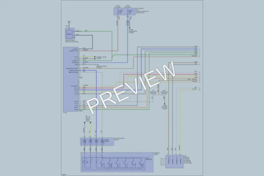 2007 Hyundai SantaFe Radio wiring diagram preview