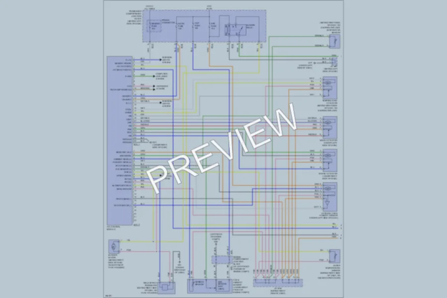 2007 Hyundai Sonata Air Conditioning wiring diagram preview