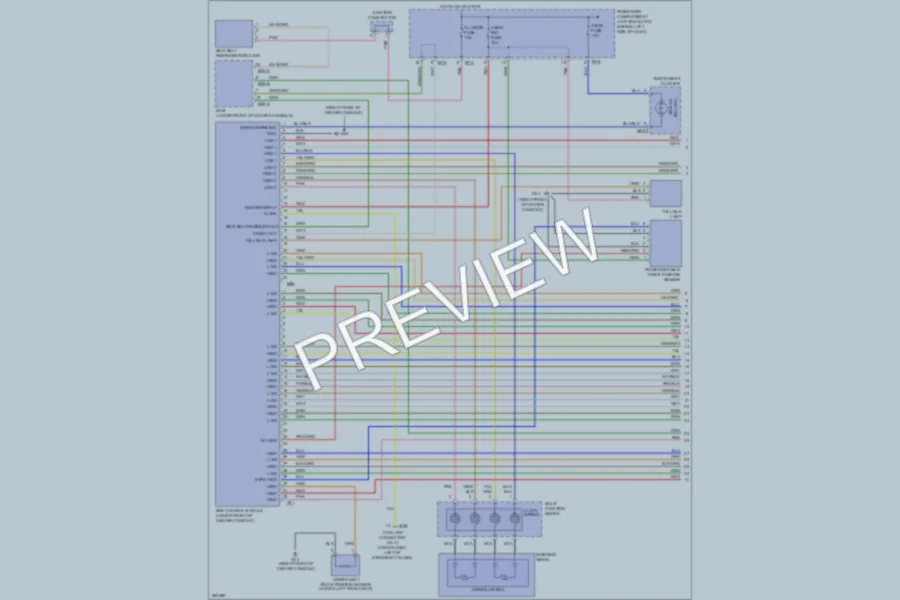 2007 Hyundai Sonata Supplemental Restraints wiring diagram preview