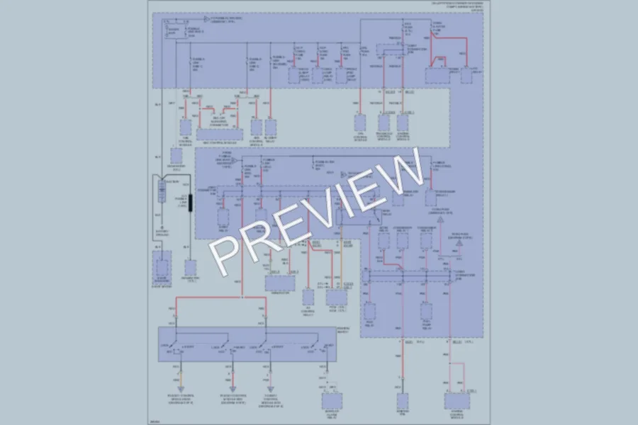 2007 Hyundai Tiburon Power Distribution wiring diagram preview